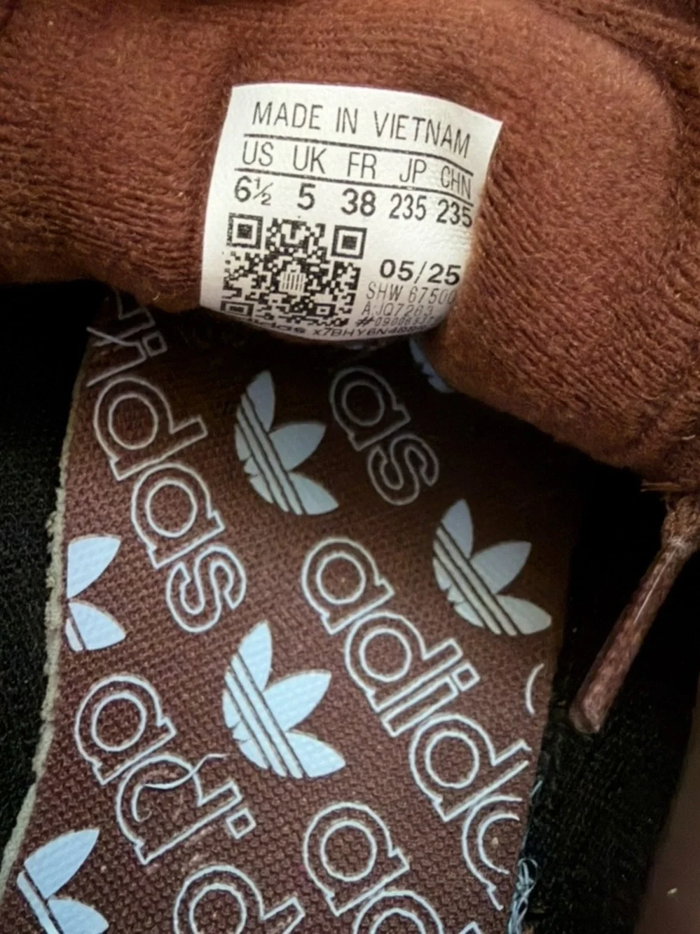 adidas Spezial Suede Sneaker in Brown & Light Blue women’s
